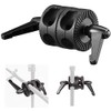 Dual Swivel Grip Head Clamp Studio Boom Arm Bracket Reflector Holder Photo Photography
