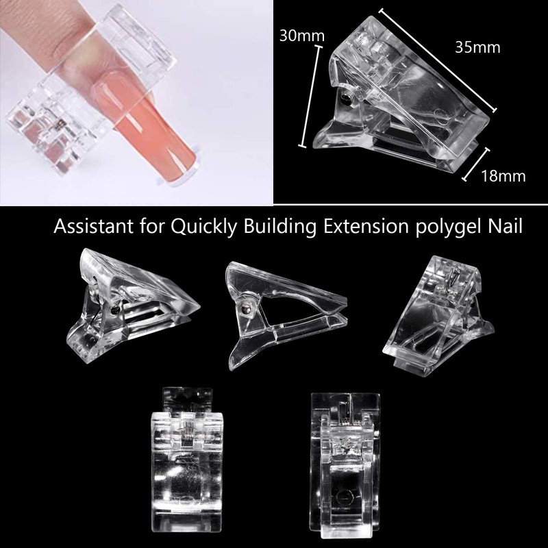 BNG Dual Forms System Flat Square Full Cover Poly Nail