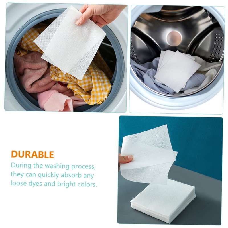 COLLBATH Washing Paper for Clothes Dye-absorption Laundry Sheets Anti-dyed Laundry