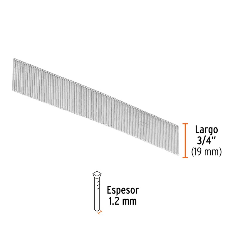 Truper CLANEU-18-20, Clavos para clavadora neumática CLNEU-2, 20 mm, 5,