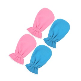 BIUDECO 2 Pairs Exfoliating Hand Care Mask Gloves Moisturizing Spa Mittens for Women