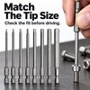 8-Piece 100mm Hex Allen Wrench Drill Bit Set – SAE