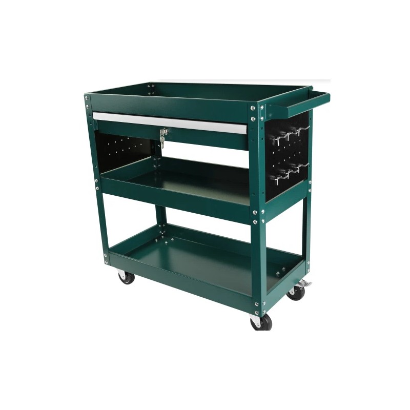 AUGALA 3 Tier Rolling Tool Cart, Heavy Duty Utility Cart