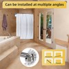 Adjustable Curved Shower Rod, 42-72 inches Extra Wide Shower Curtain