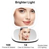 deweisn Compact Mirror, Lighted Travel Makeup Mirror with 1X/10X Magnifying