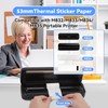 Phomemo Printer Paper Thermal Sticker Paper Black Character on Purple/Rose