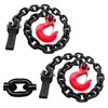 YATOINTO 2-Pack Grade 80 Trailer Safety Chain 36 Inch, Black