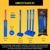 Bratla Plastic Cricket Set - Blue Color | Backyard and
