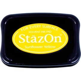 StazOn Ink Pads Tsukineko Multi-Surface Ink Pad, Sunflower Yellow