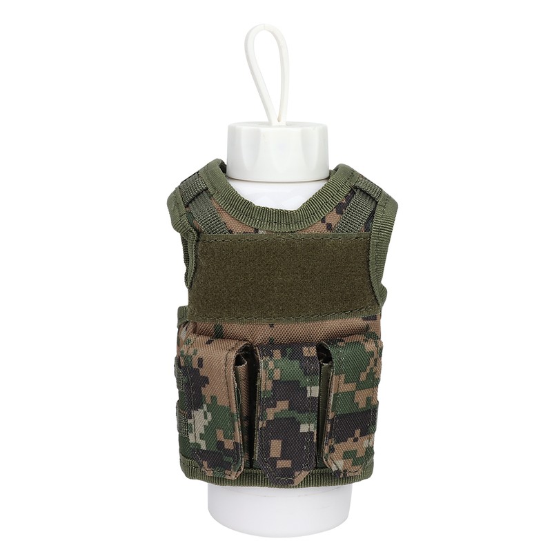 Nylon Outdoor Multifunction Tactics Beer Bottle Cover Mini Vest Shape