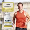 NAIMA K2 D3, 360 Cápsulas | Suplemento Alimenticio 100% Puro