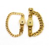 Tobestu Square and Heart Lock Bangle Bracelet with Key Matching