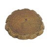 Solid Rock Stoneworks Large Log Stepping Stone- 2" Tall x 19" Dia- Espresso