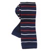 Men's Knitted Neck Tie Accessory Formal Necktie Navy Blue Red