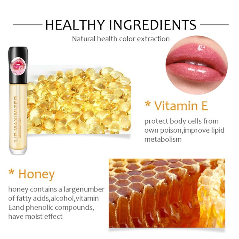 Lip Plumper, Volumizing Lip Plumping Gloss, Longlasting Moisturizing Lip Oil