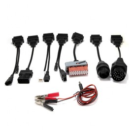 GEARMONSTER 8tlg Adapter Set, PKW Kabelset Universal Auto OBD1 OBD2 Diagnosegerät Diagnose Adapter Kabelsatz Diagnoseadapterkabel für TCS CDP Pro Delphi CDP+ DS150Er Diagnostic Scanner