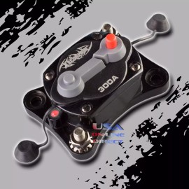 Xscorpion 300 AMP MANUAL RESET INLINE POWER CIRCUIT BREAKER WITH LED INDICATOR 12VOLT USA