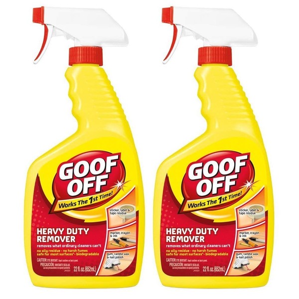 Goof Off FG659 Heavy Duty Remover, Trigger Spray, 22-Ounce 3-Pack (Тwo Рack)