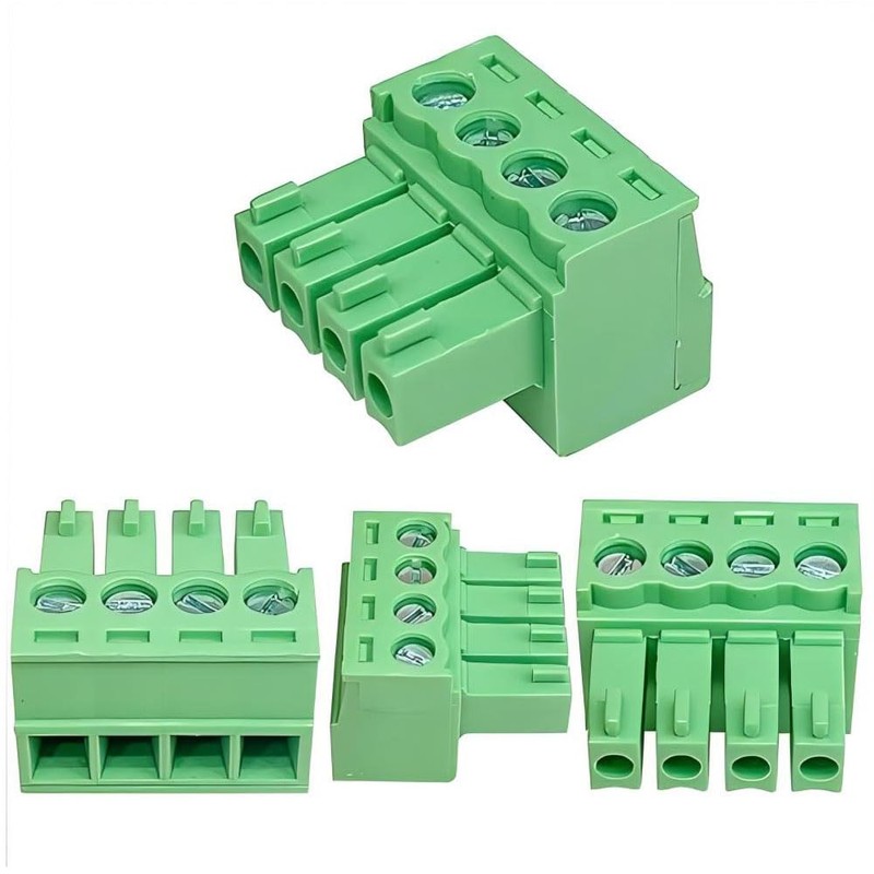 Willwewon 5 Sets 4-Pin 15EDGRK 3.81 mm/0.15 Inch Pitch PCB