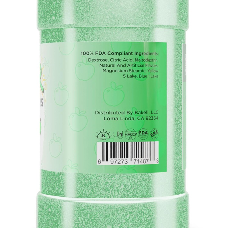 Bakell - Sour Green Apple Candy Topper (85g 1x Shaker