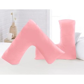 Luxury Microfiber V-Shaped Pillow Cover – Ultra Soft, Durable & Easy Care for V Pillows (Pink)