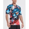 LAFROI CLY08D Men's Short-Sleeved Compression Shirt UPF 50+ Rash Guard,