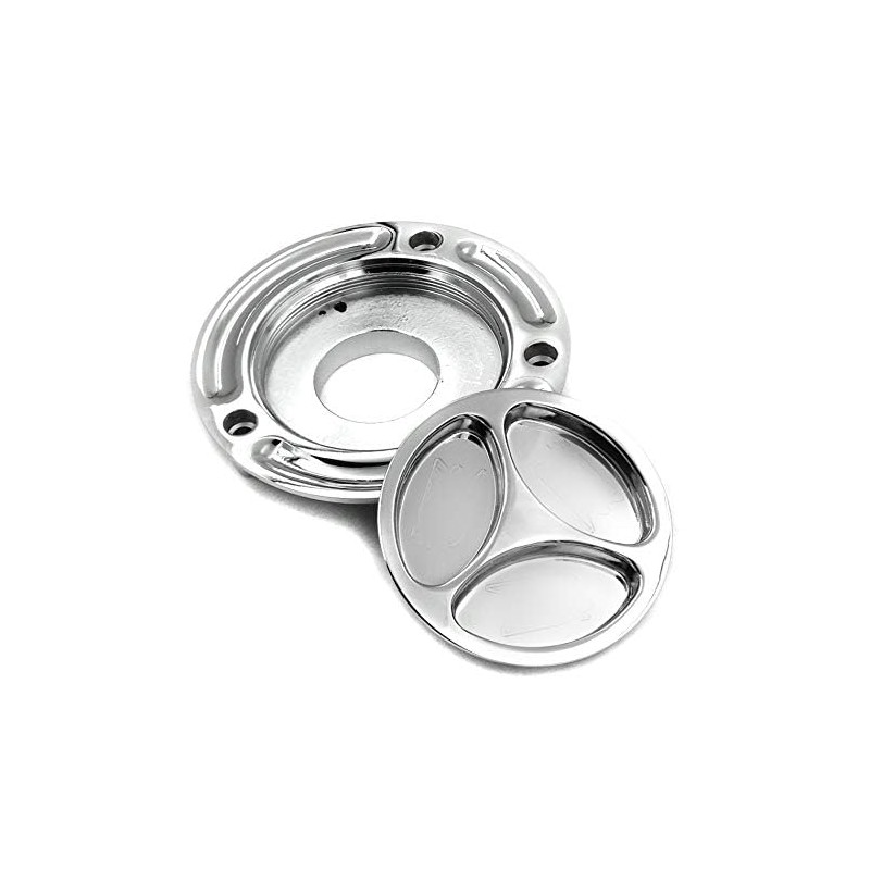 HTTMT MT249-059-CD Chrome Gas Cap Fueltank Compatible with Suzuki Gsx-R