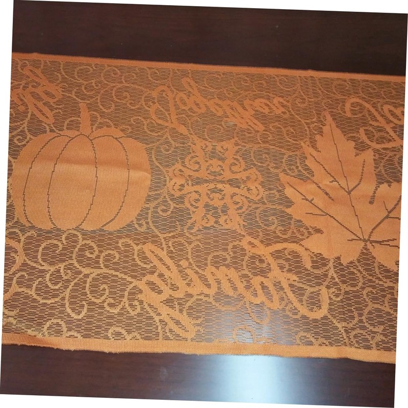 GRIRIW Thanksgiving Harvest Tablecloth Pumpkin Vine Design for Festive Dining