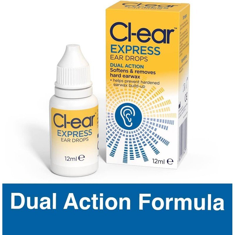 Cl-ear Express Ear Drops - Dual Action Ear Wax Removal,