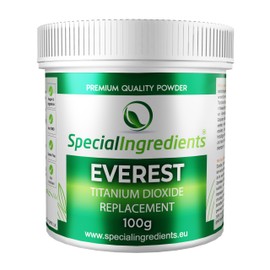 Special Ingredients Everest Powder 100g Titanium Dioxide Replacement - Clean Label, Vegan Friendly, Gluten Free, Non-GMO, Non-Irradiated, Kosher and Halal