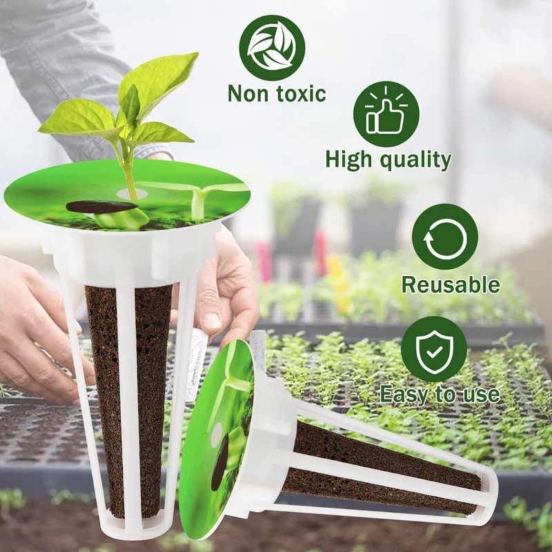 Garden Pods,DECYOOL 80pcs Hydroponic Pods Kit,Grow Anything Kit with 20