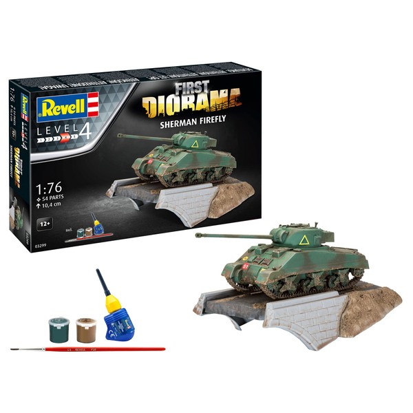 Revell 03299 First Diorama Set - Sherman Firefly Faithful Model