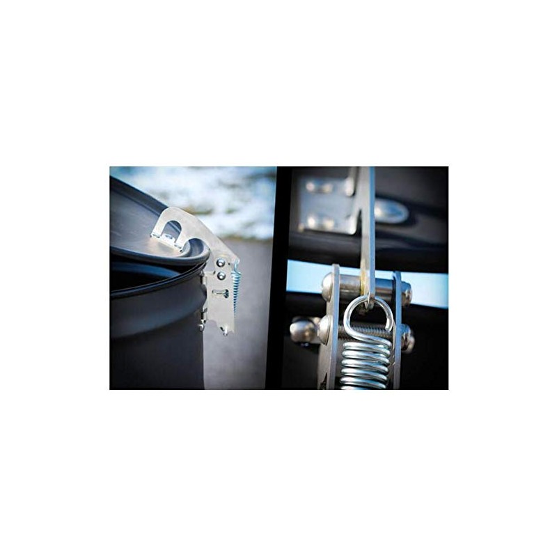 Spring Assisted UDS Lid Hinge for 55 gallon Stainless Steel
