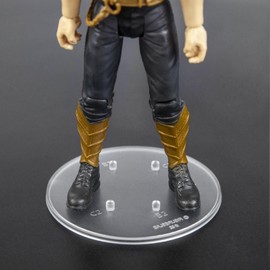 FIGURESLAB Action Figure Stand Star Was Black Series 6inch, 1/12 Scale Figures Toy Collection Support Display Holder Bases Accessories, 6-Pegs 3-Size, Circle, 24PACK