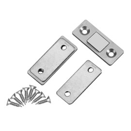 Door Catch Magnet Ultra Thin Strong Cabinet Door Magnetic Catch Latch Hardware Fittings Lock with Screws for Home Furniture Cabinet Cupboard Office Shop