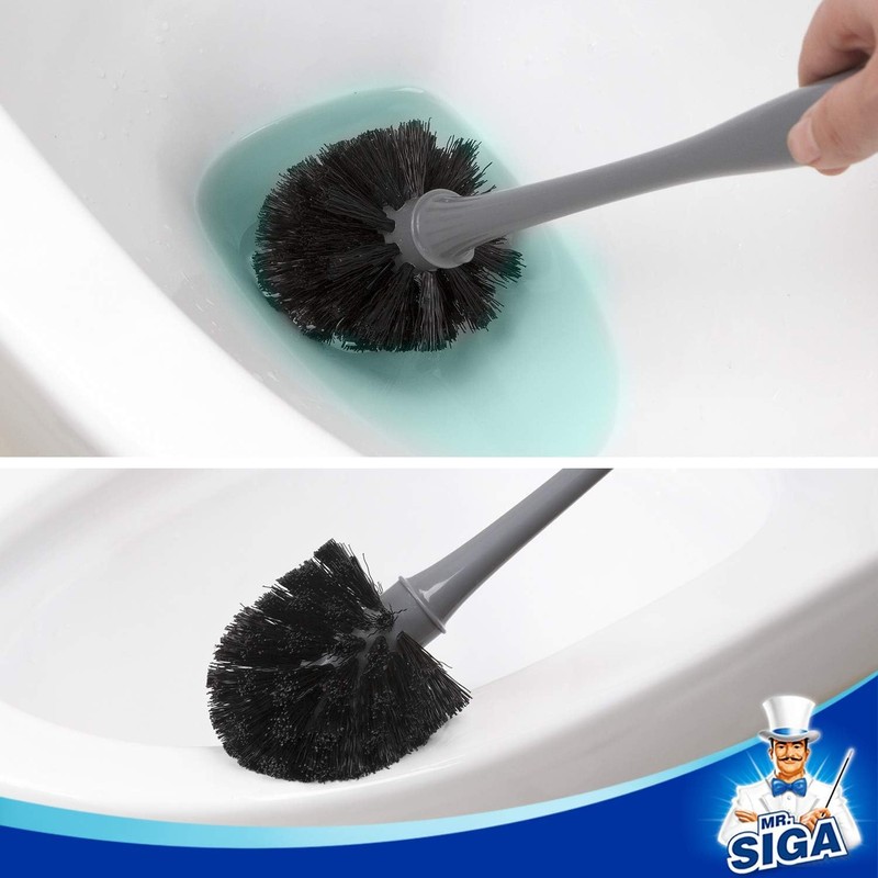 MR.SIGA Toilet Plunger and Bowl Brush Combo for Bathroom Cleaning,