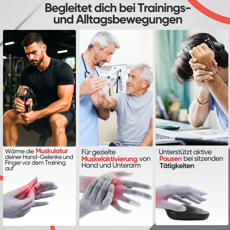 FUNFLEX Hand Trainer, Finger Trainer, Grip Strength Trainer, Set of