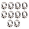 10Pcs Lifting Eye Nut Stainless Steel Ring Shape Fastener Tools