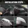 White Directly Replacement Side Mirror Covers Caps for 2015-2022 Chevy