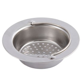 Drainage Strainer, Stainless Steel, Drain Basket for Sinks, Sink Strainer, Kitchen Strainer, Drain Filter, Punching, Handbag Type