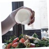 LABRIMP Ceramic Milk Gravy Boat Elegant Sauce Dispenser for Kitchen