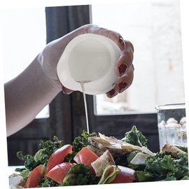 LABRIMP Ceramic Milk Gravy Boat Elegant Sauce Dispenser for Kitchen Drip Serving for Gravies Salad Dressings More Dishwasher Safe Tableware