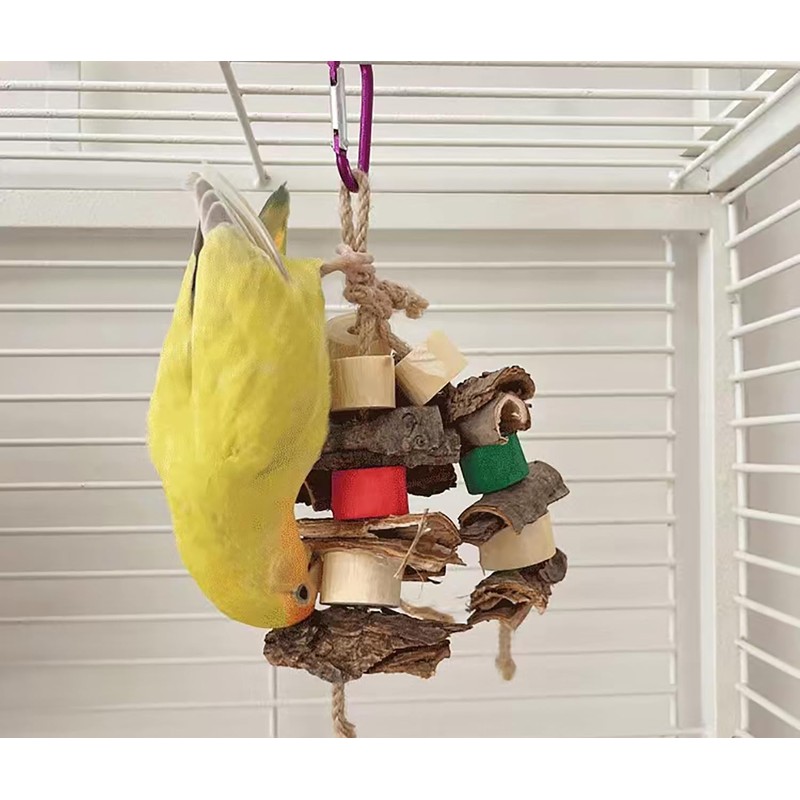 WEILFYONK Parrot Toy Bird Toy Hanging Toy Parrot Chew Toy
