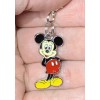 Silver Bashful Mickey Mouse Charm Zipper Pull & Keychain Add