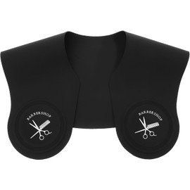 Capa de corte de de silicona negra, protector de cuello para cortar cabello, ligera, protege la ropa, para tratamientos y permanentes Varios estilos
