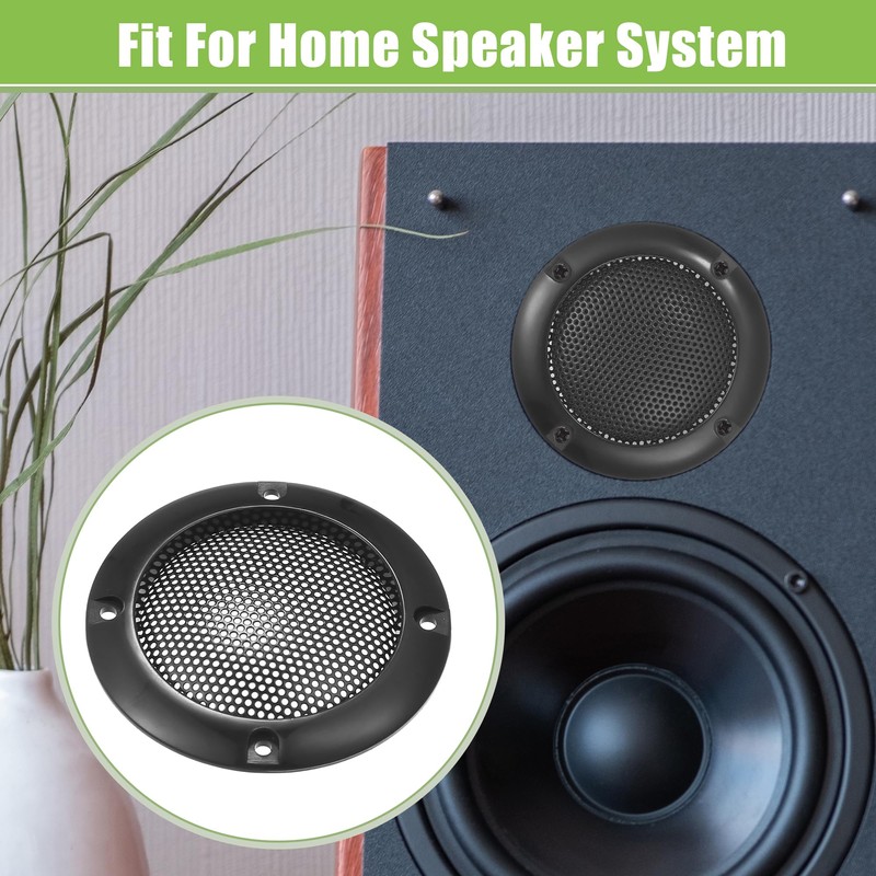 ACROPIX Universal 2" Car Speaker Grills Cover Mesh Round 2