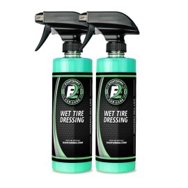 ExoForma Wet Tire Dressing Spray 16oz Pack of 2 High Gloss Non Greasy UV Protection