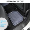 ZONETECH All Weather Full Rubber Clear Car Interior Floor Mats