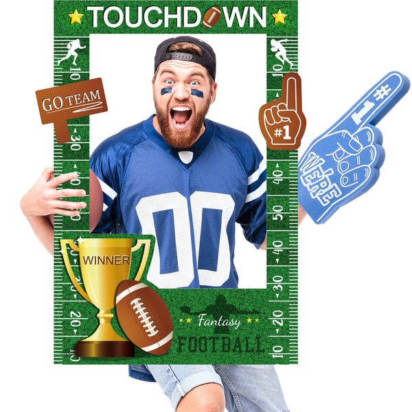 Jetec Football Photo Prop Frame Selfie Picture Frame Sport Picture