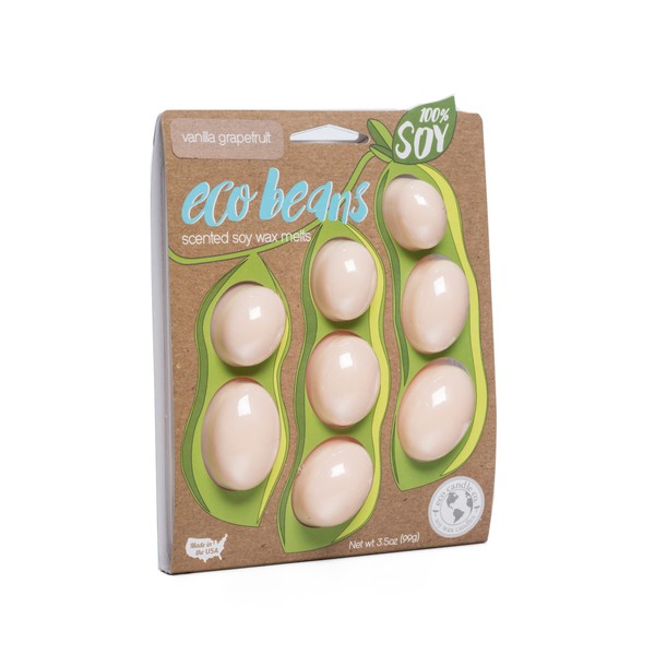 Eco Candle Co. Eco Beans Wax Melts 2-Pack, Vanilla Grapefruit,